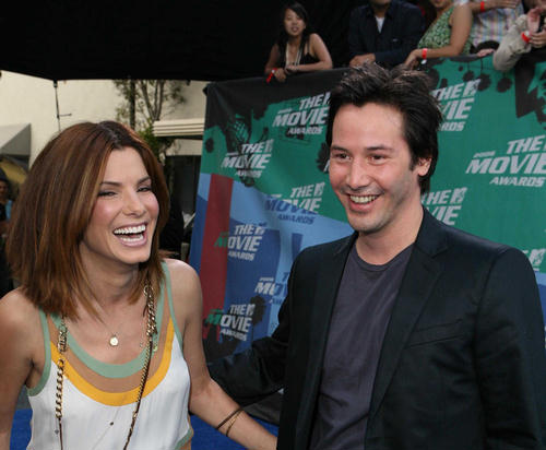 Keanu Reeves Sandra Bullock 02 Sandra Bullock i Keanu Reeves uživali u romantičnoj večeri