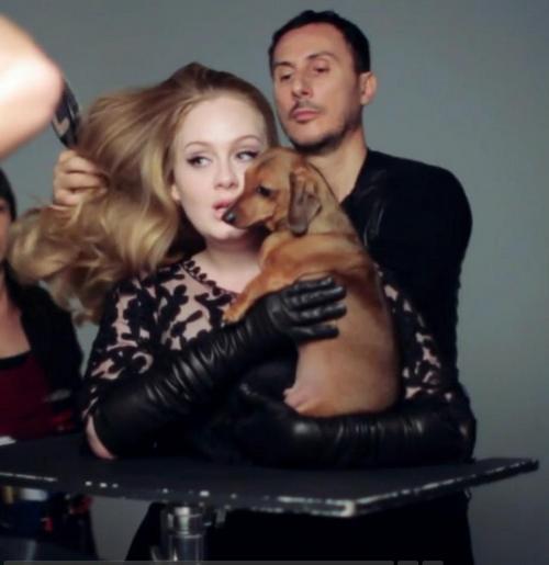 adele Adele povela svoje kuče na snimanje za Vogue